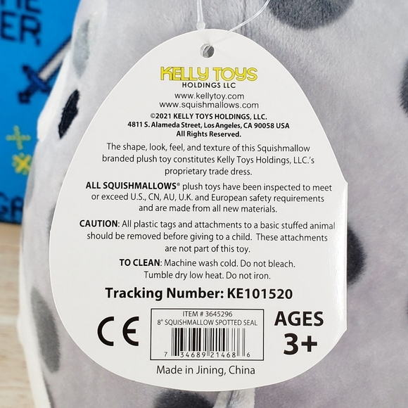Squishmallow Isis the Spotted Seal 8" UltraSoft Stuffed Sealife Squad Plush NWT - Picture 7 of 7